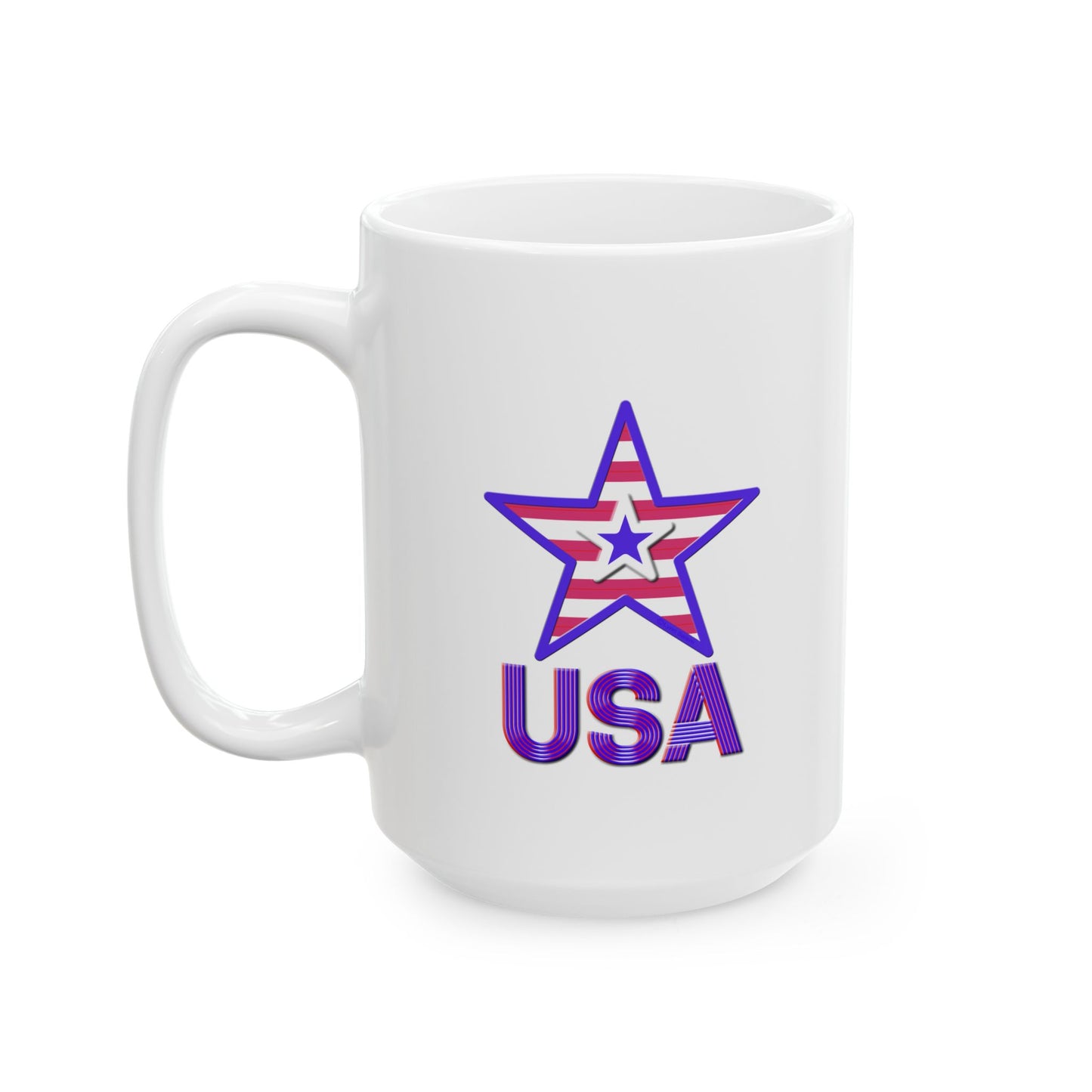 Ceramic Mug, (11oz, 15oz) - USA by Lynn Salem Creates