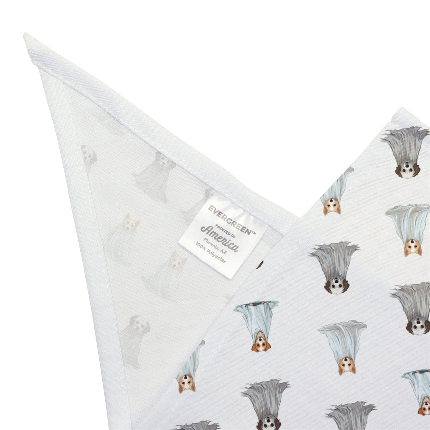 Pet Bandana - Halloween (Dog Ghosts) by Lynn Salem Creates