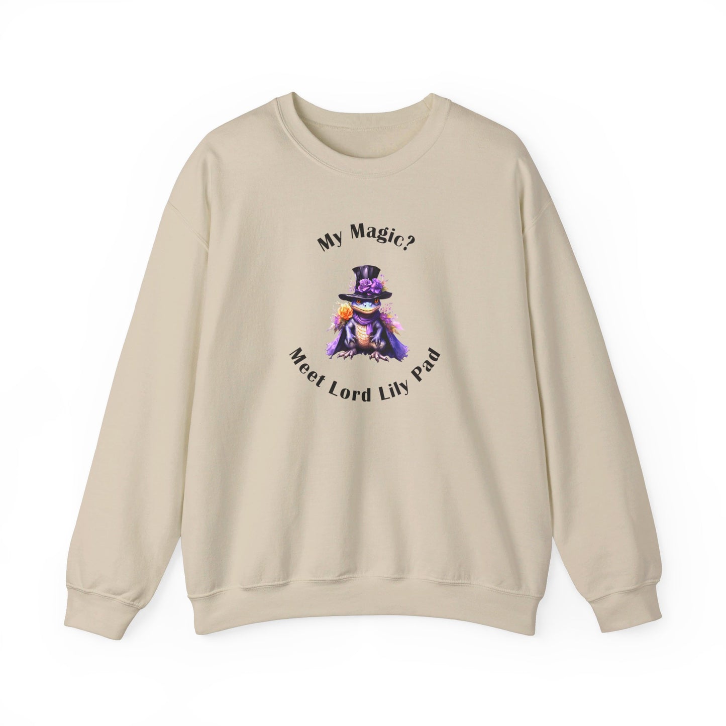 Crewneck Sweatshirt- Unisex Heavy Blend™ - Meet Lord Lily Pad by Lynn Salem Creates