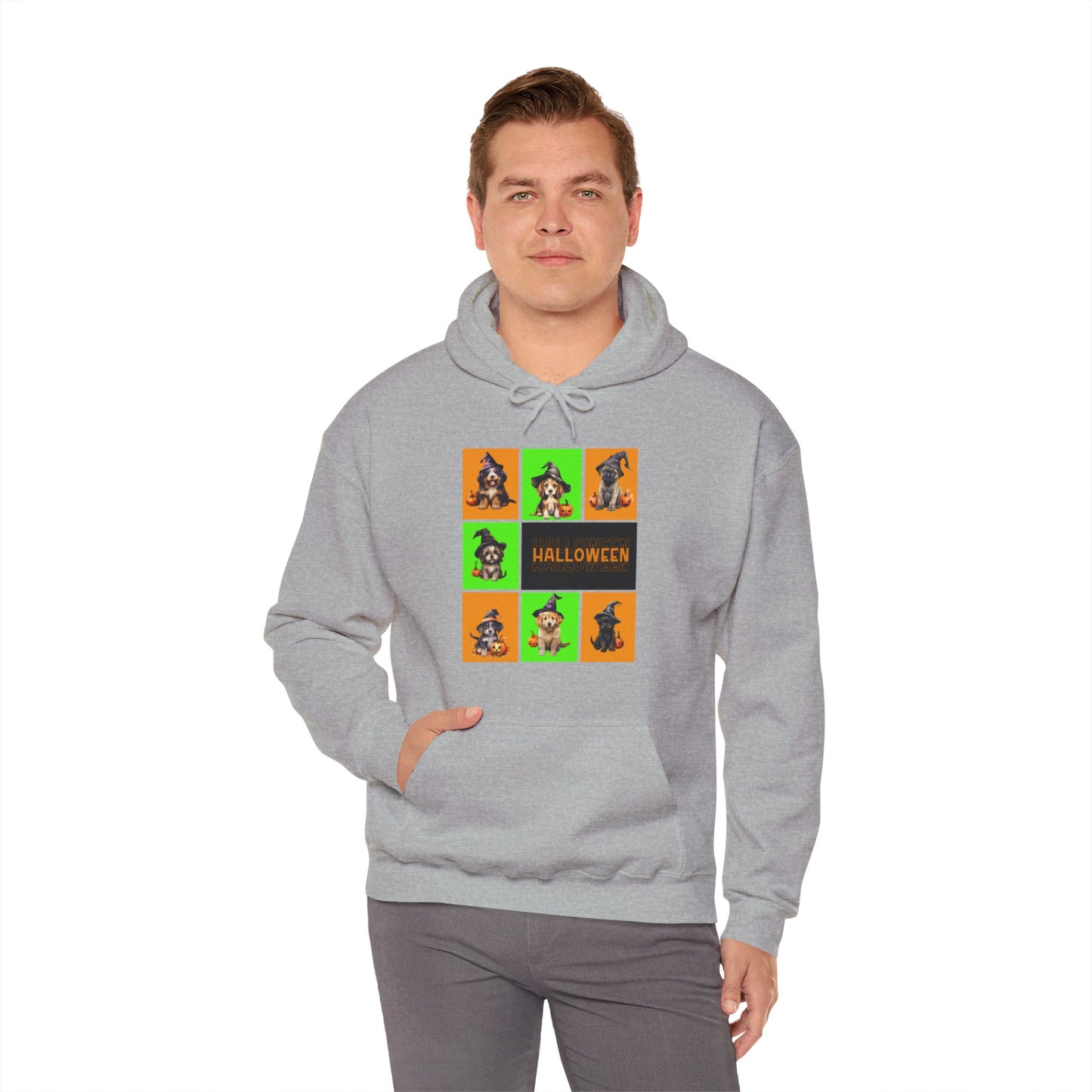 Hooded Sweatshirt - Halloween - Witch Puppies by Lynn Salem Creates