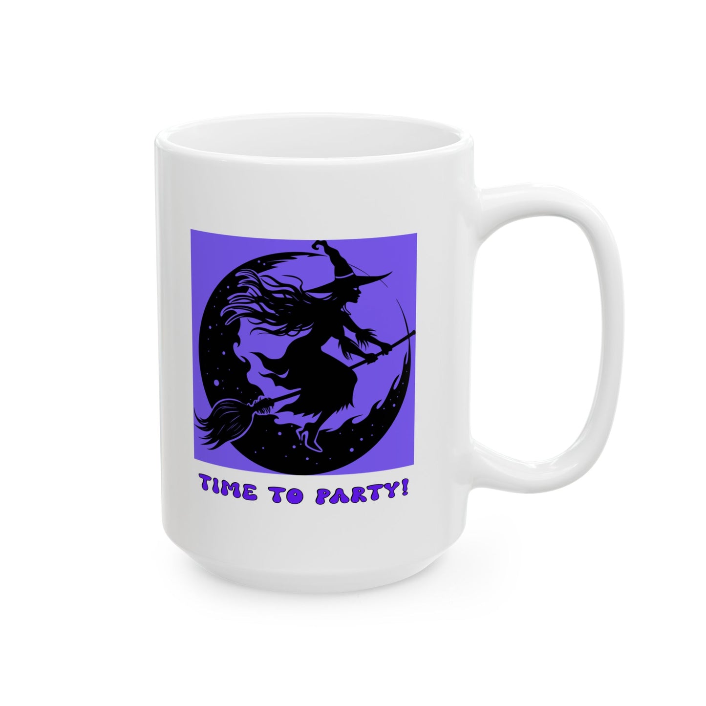 Ceramic Mug, (11oz, 15oz) - Halloween - Time To Party! by Lynn Salem Creates
