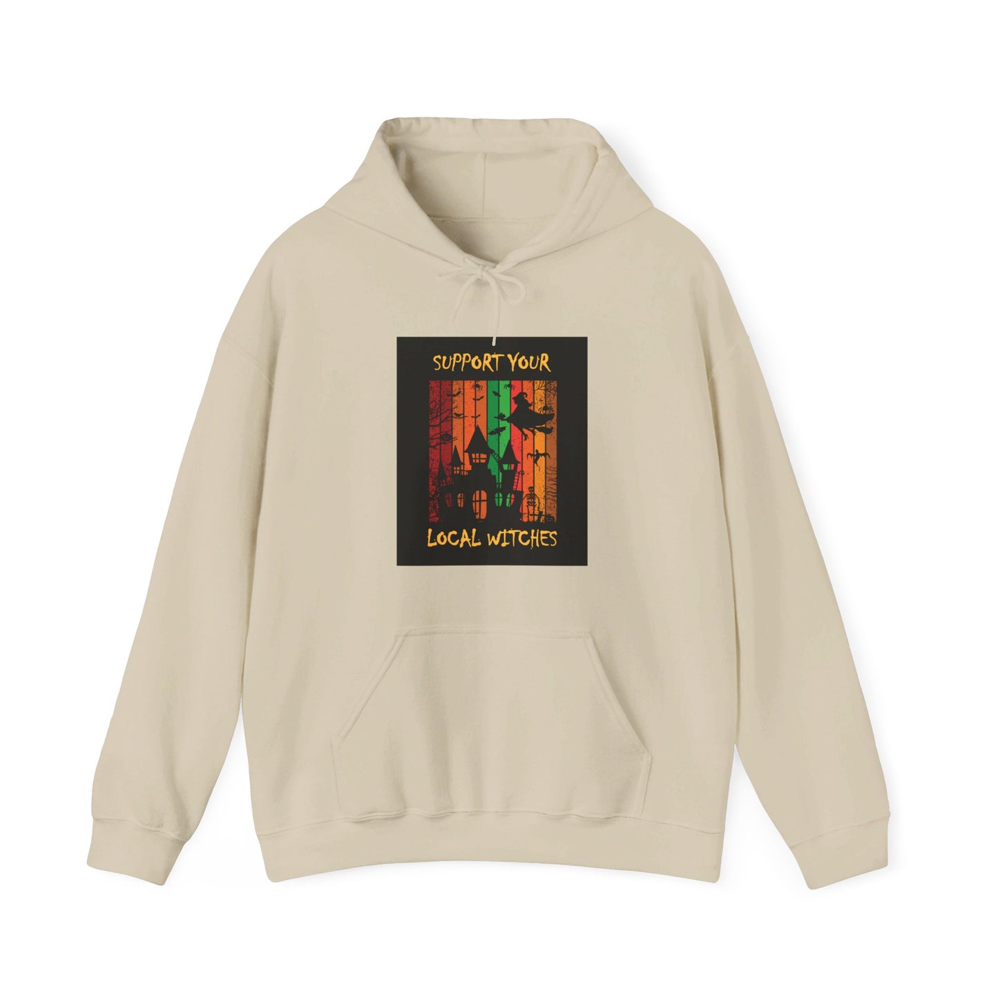 Hooded Sweatshirt-Unisex Heavy Blend™- Halloween - Support Your Local Witches by Lynn Salem Creates