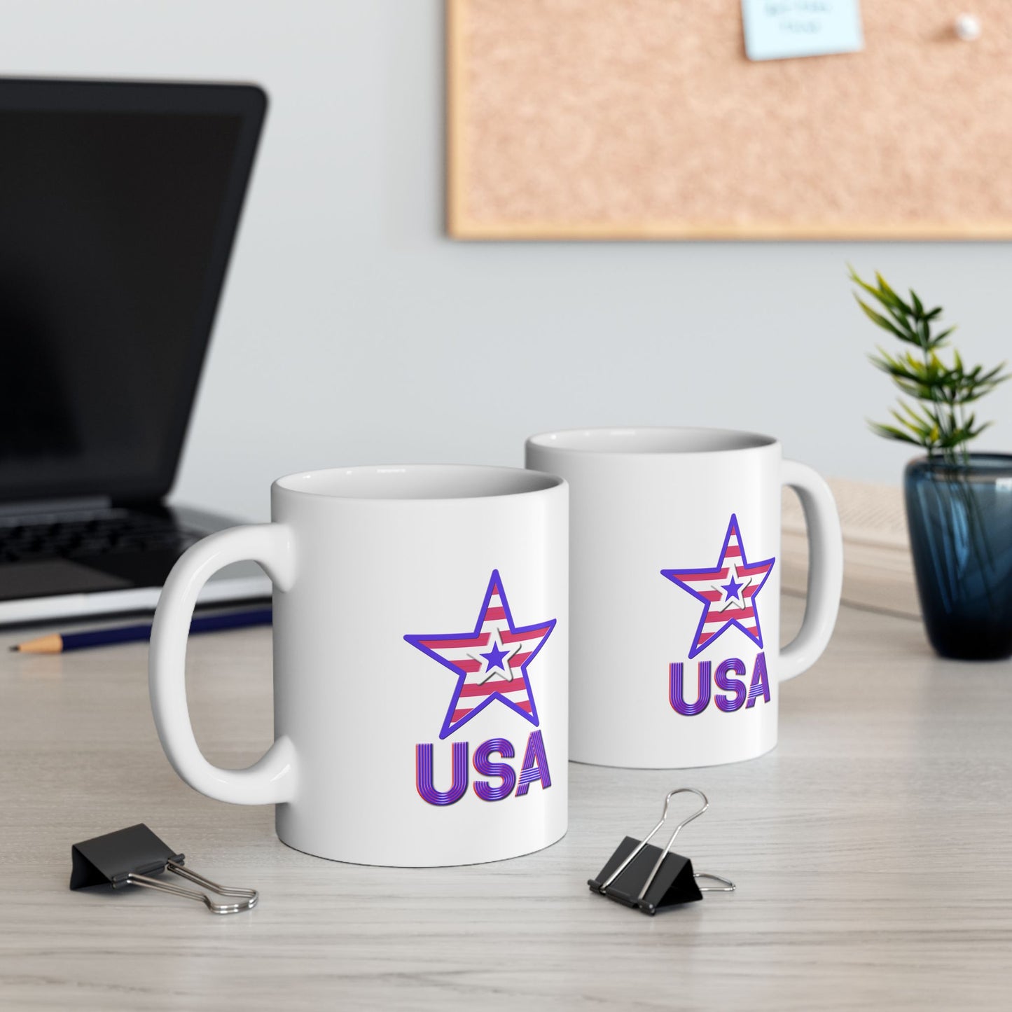 Ceramic Mug, (11oz, 15oz) - USA by Lynn Salem Creates