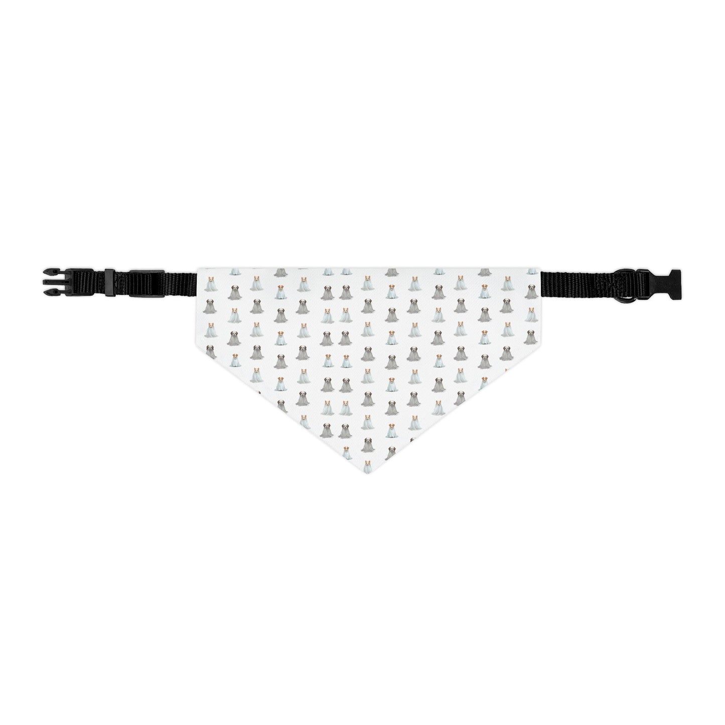 Pet Bandana Collar - Halloween (Dog Ghosts) by Lynn Salem Creates