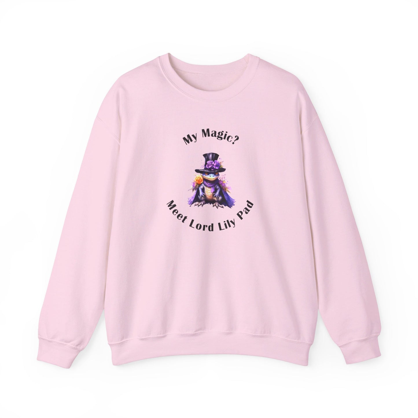 Crewneck Sweatshirt- Unisex Heavy Blend™ - Meet Lord Lily Pad by Lynn Salem Creates