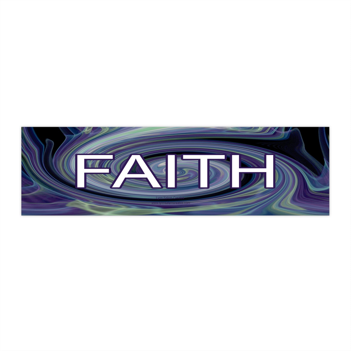 Car Accessories - Bumper Stickers - Faith by Lynn Salem Creates