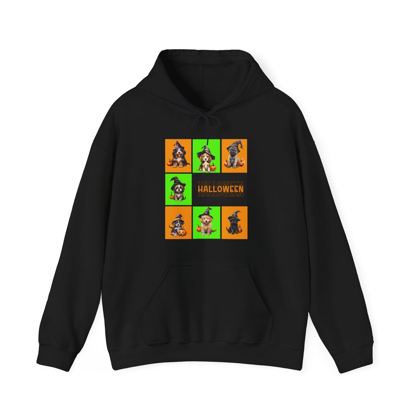 Hooded Sweatshirt - Halloween - Witch Puppies by Lynn Salem Creates