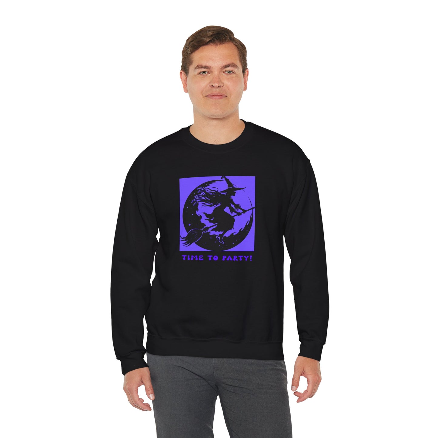 Crewneck Sweatshirt - Halloween - Time To Party by Lynn Salem Creates