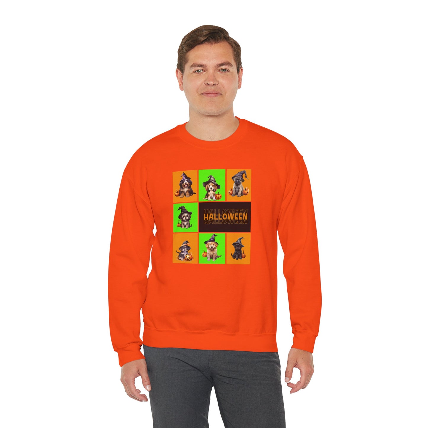 Halloween - Witch Puppies crew neck sweatshirt by Lynn Salem Creates