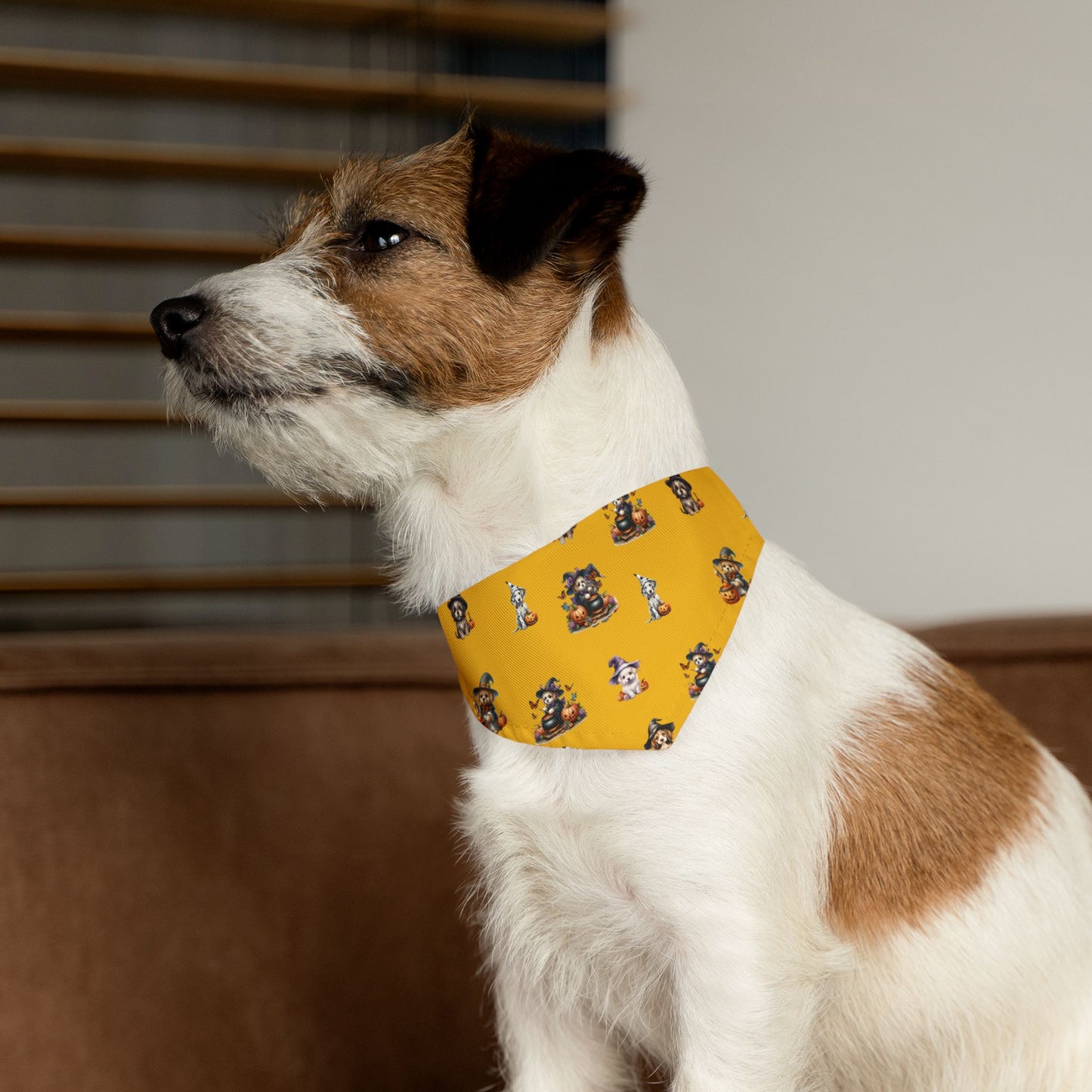 Pet Bandana Collar - Halloween (Dog Witches) Bandana Collar by Lynn Salem Creates