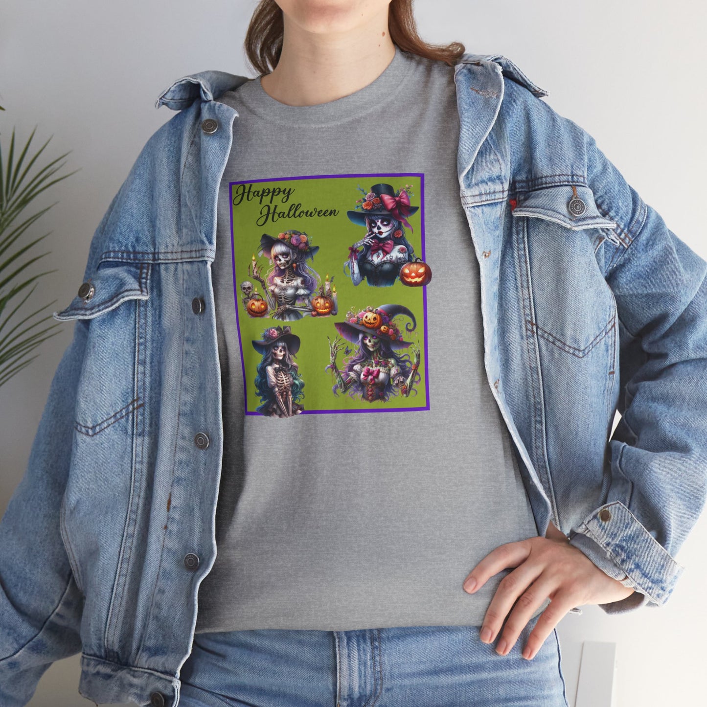 T-Shirt - Halloween - Pretty Lady Skeletons by Lynn Salem Creates