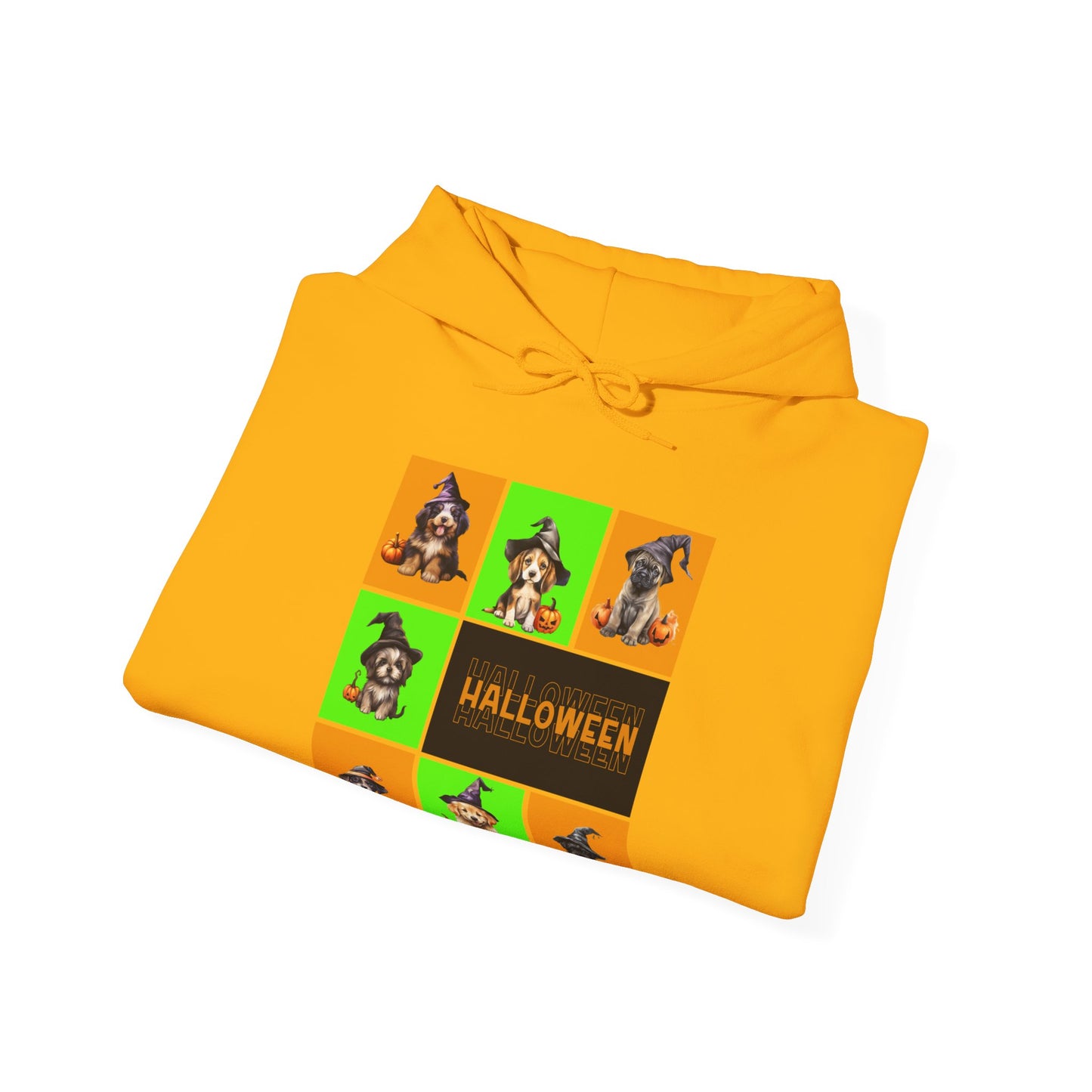 Hooded Sweatshirt - Halloween - Witch Puppies by Lynn Salem Creates