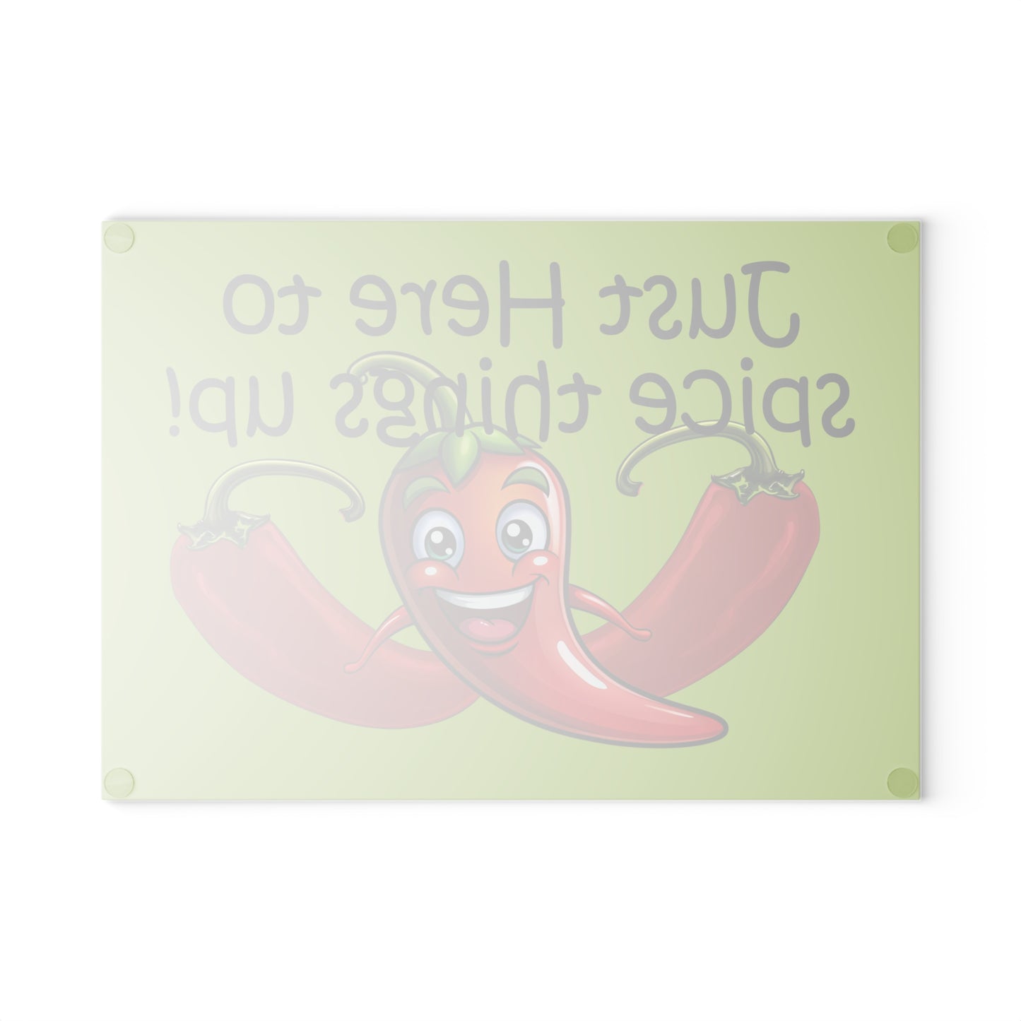 Chili Pepper Glass Cutting Board by Lynn Salem Creates