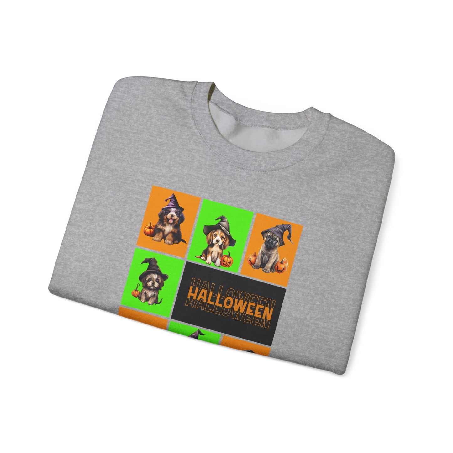 Halloween - Witch Puppies crew neck sweatshirt by Lynn Salem Creates