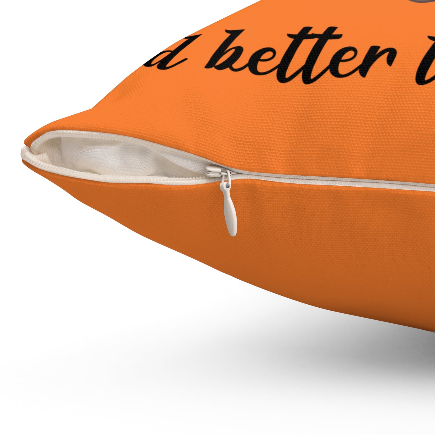 Halloween - Orange Pillow - Back From The Dead by Lynn Salem Creates
