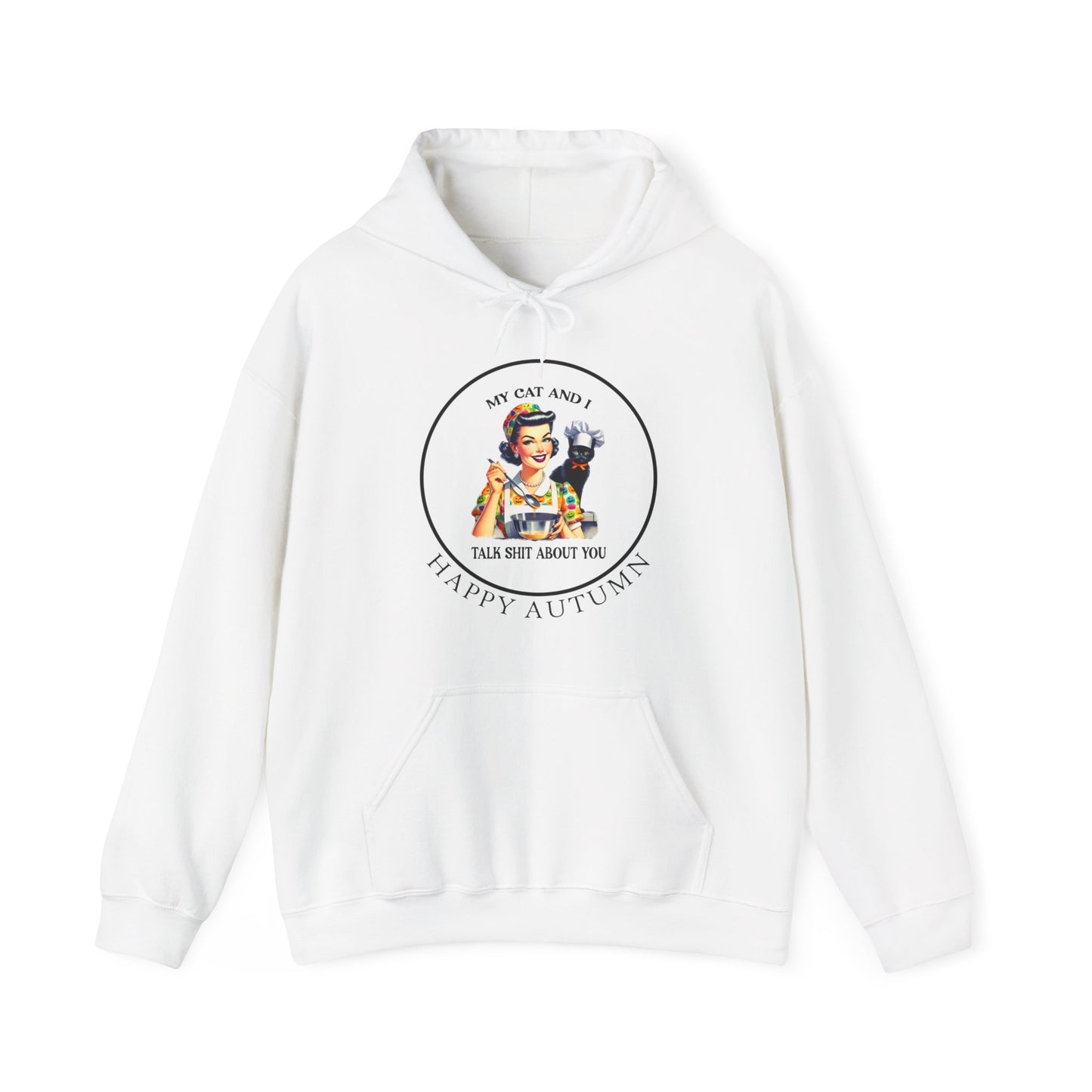 Hooded Sweatshirt - Unisex Heavy Blend™ - My Cat and I by Lynn Salem Creates