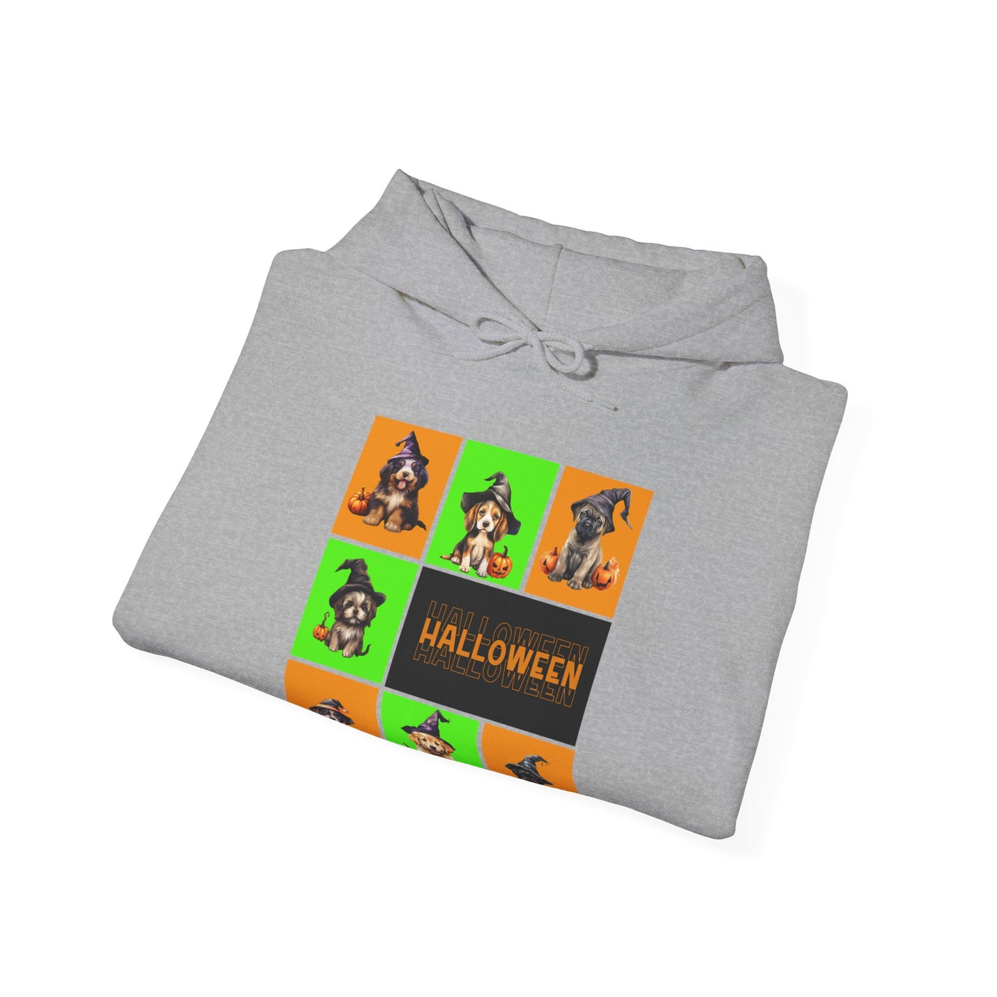 Hooded Sweatshirt - Halloween - Witch Puppies by Lynn Salem Creates