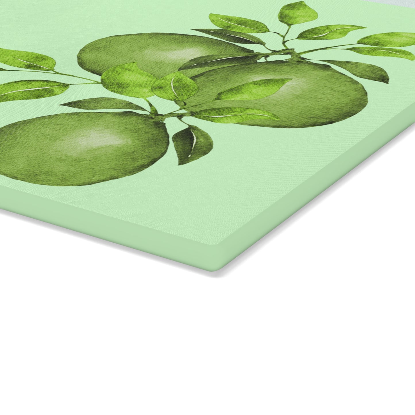 Glass Cutting Board featuring Limes by Lynn Salem Creates