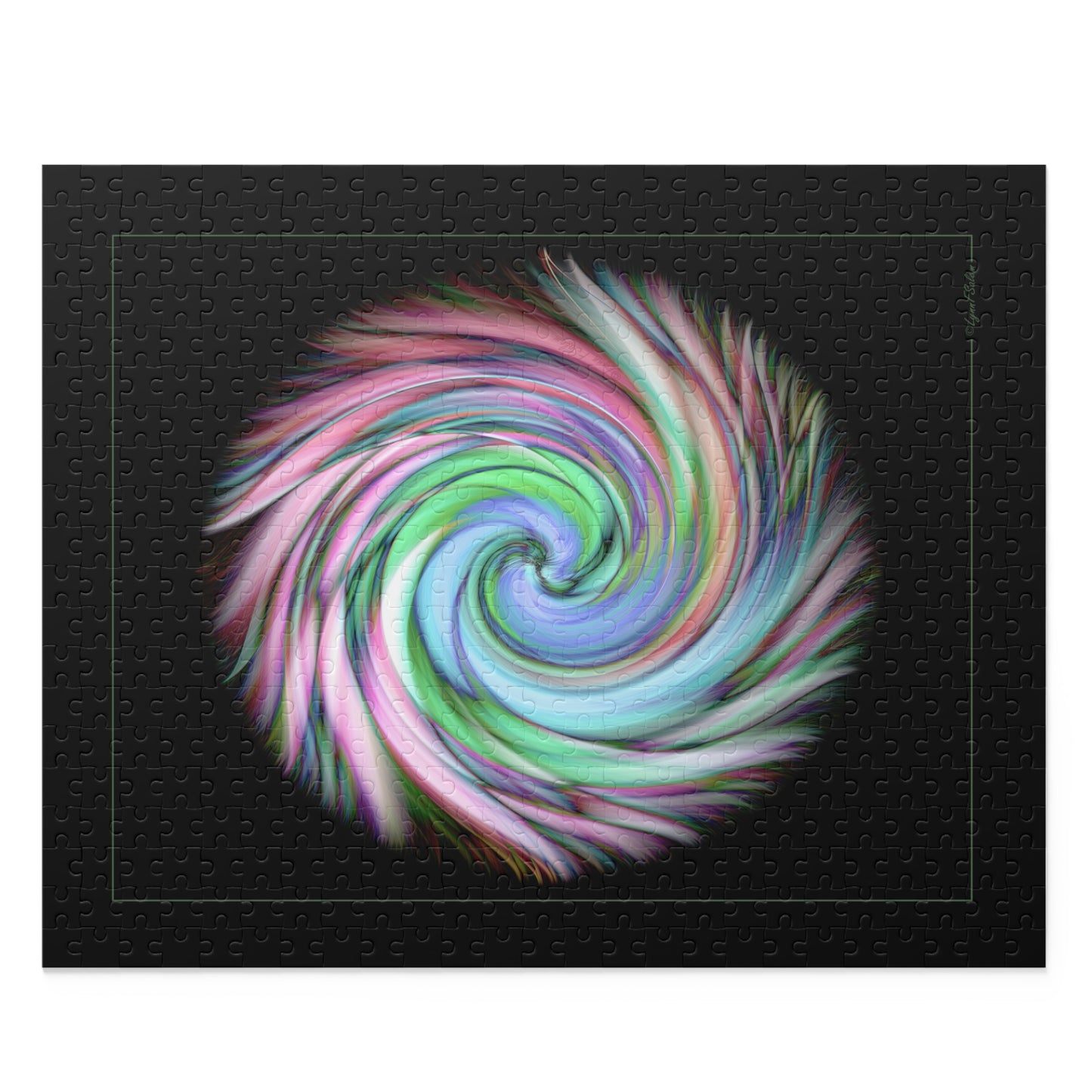 Jigsaw Puzzle - Pinwheel - (14 in x 11 in 252pcs, 20 in x 16 in 500pcs) by Lynn Salem Creates