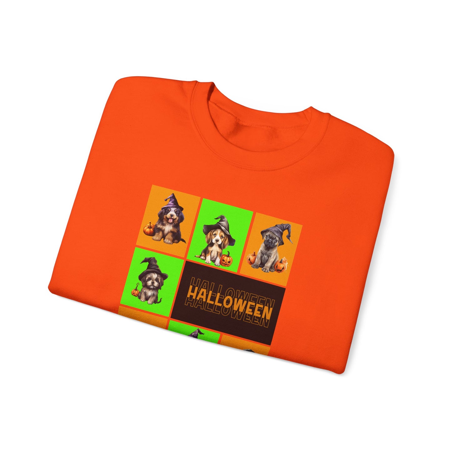 Halloween - Witch Puppies crew neck sweatshirt by Lynn Salem Creates