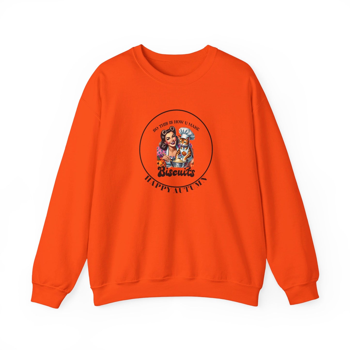 Crewneck Sweatshirt-Unisex Heavy Blend™ - Autumn - Making Biscuits by Lynn Salem Creates