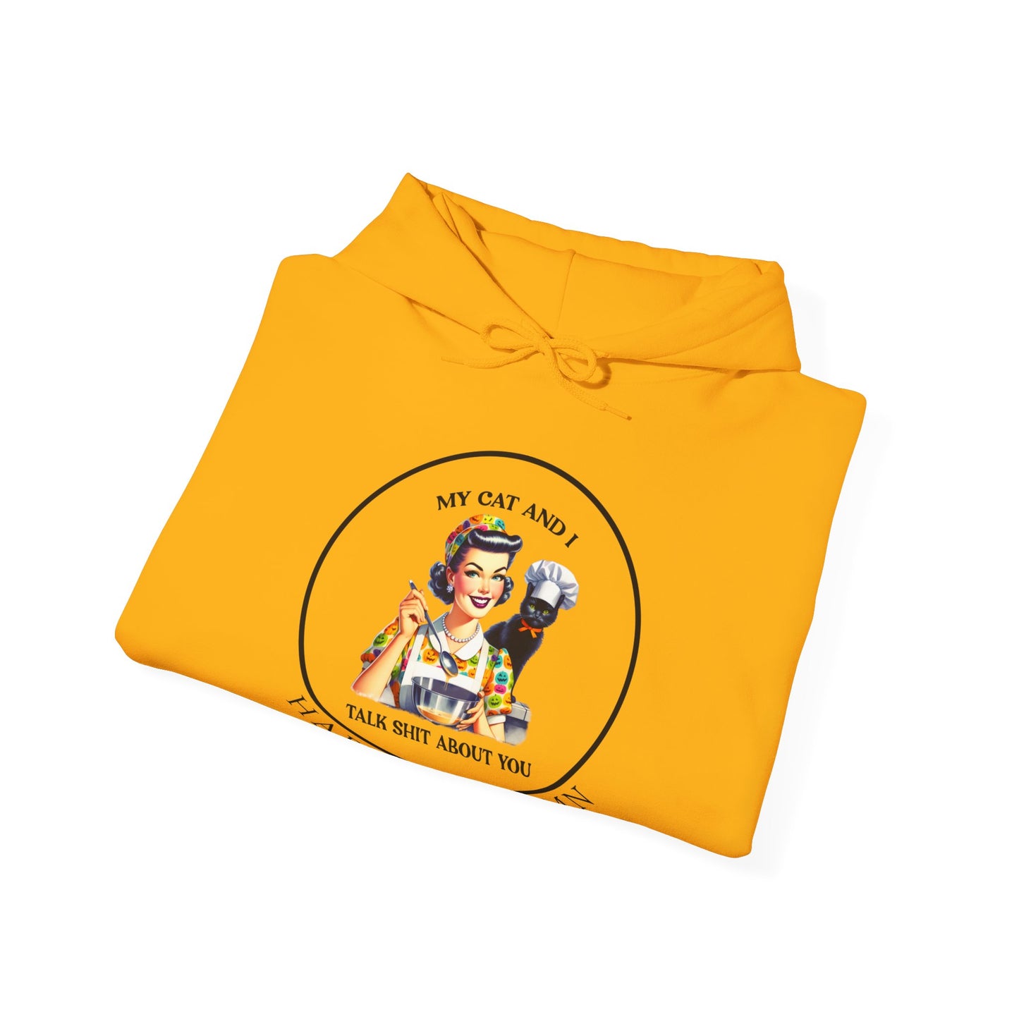 Hooded Sweatshirt - Unisex Heavy Blend™ - My Cat and I by Lynn Salem Creates