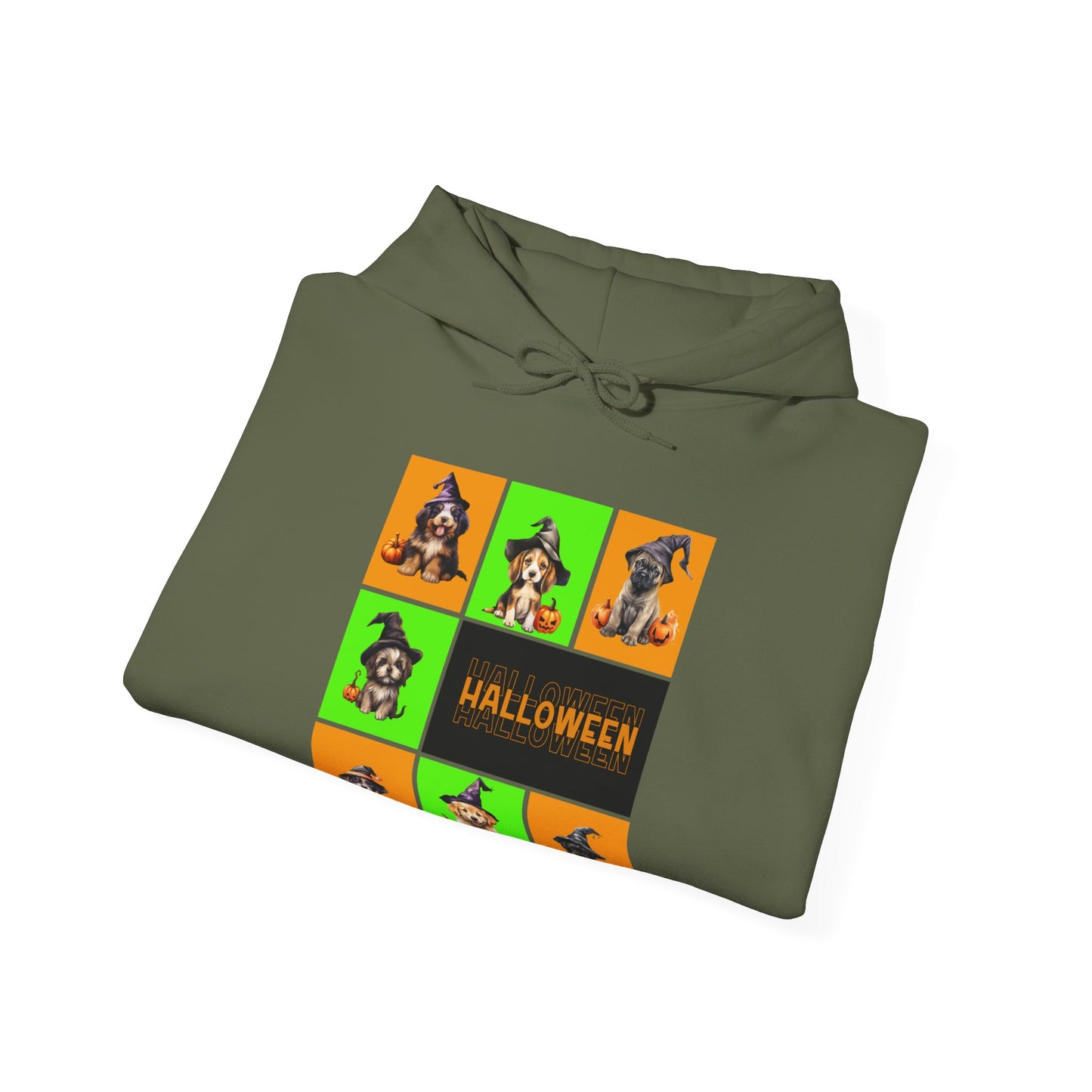 Hooded Sweatshirt - Halloween - Witch Puppies by Lynn Salem Creates