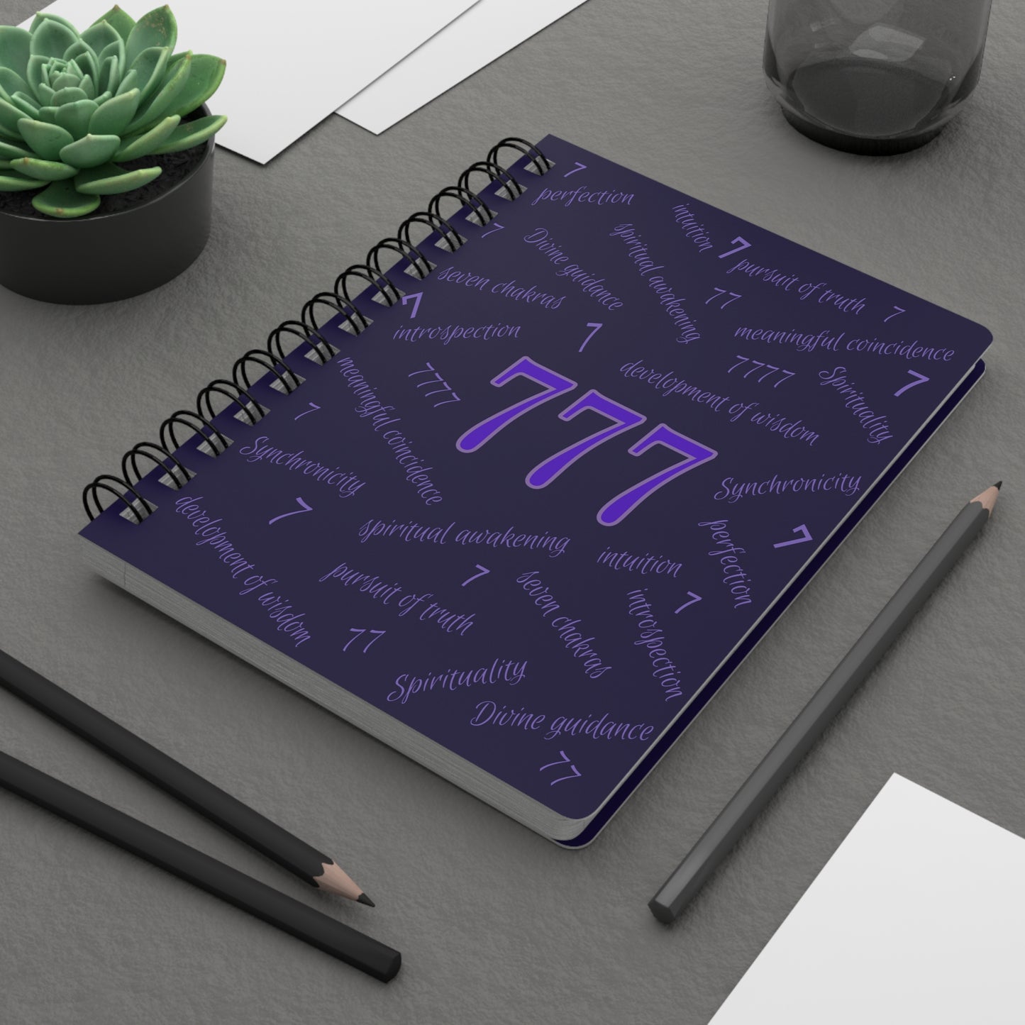 Angel-Spiritual Number 777 Journal by Lynn Salem Creates