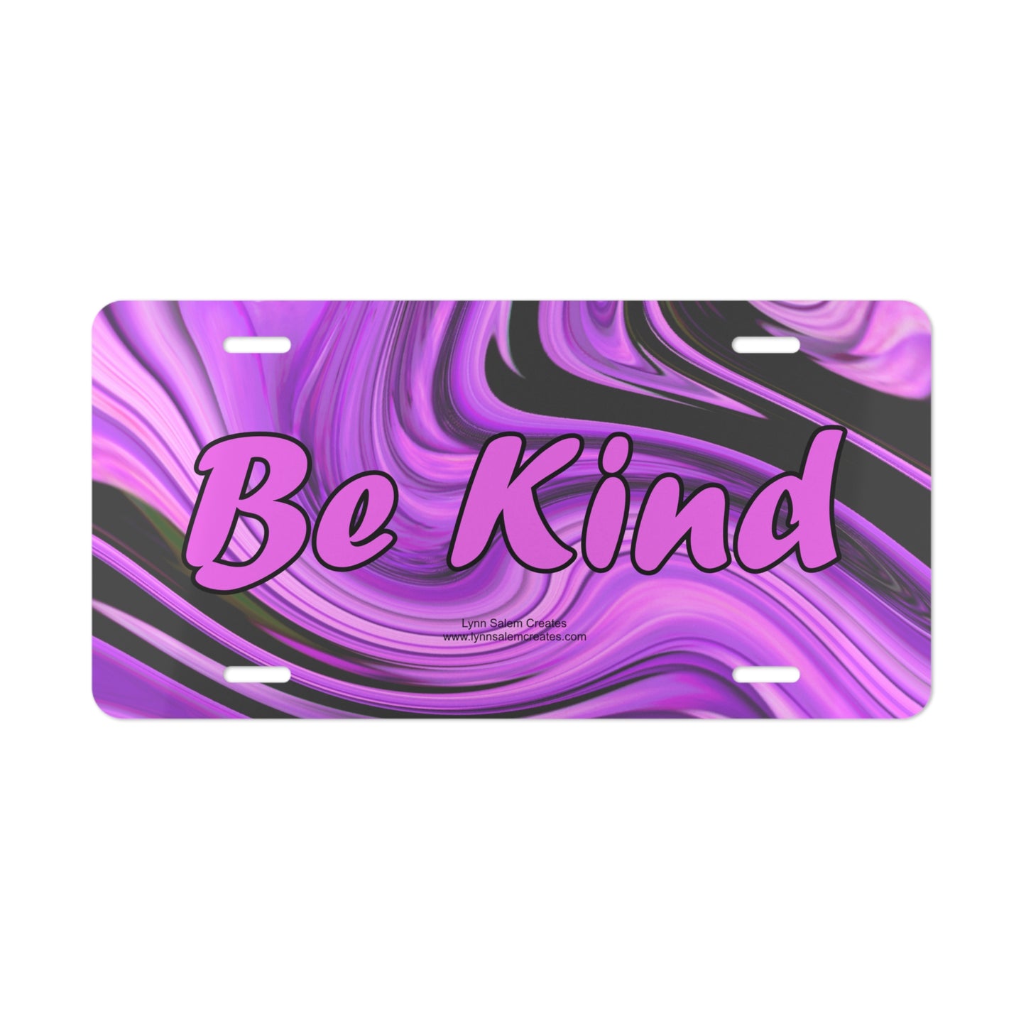 Custom Designed Vanity Plate - Be Kind by Lynn Salem Creates