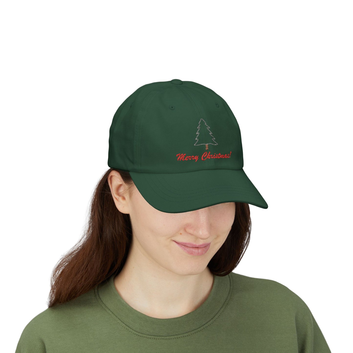 Embroidered Classic Dad Cap - Merry Christmas! by Lynn Salem Creates