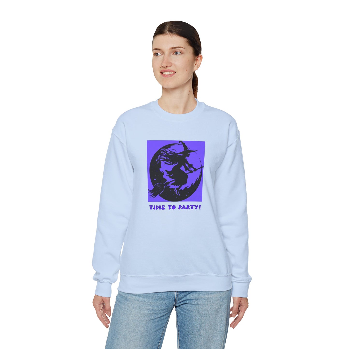 Crewneck Sweatshirt - Halloween - Time To Party by Lynn Salem Creates
