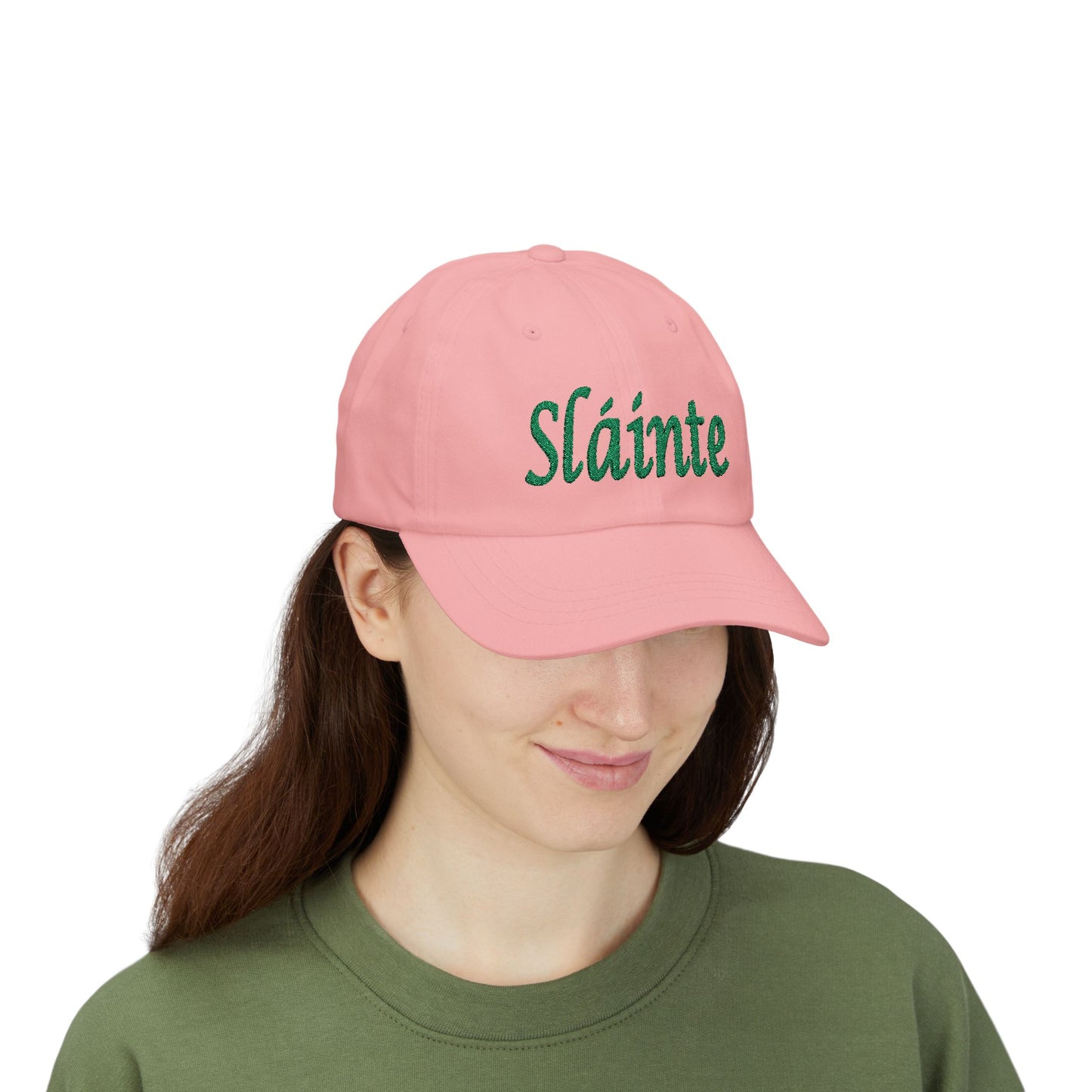 Embroidered "Sláinte" Classic Dad Cap by Lynn Salem Creates