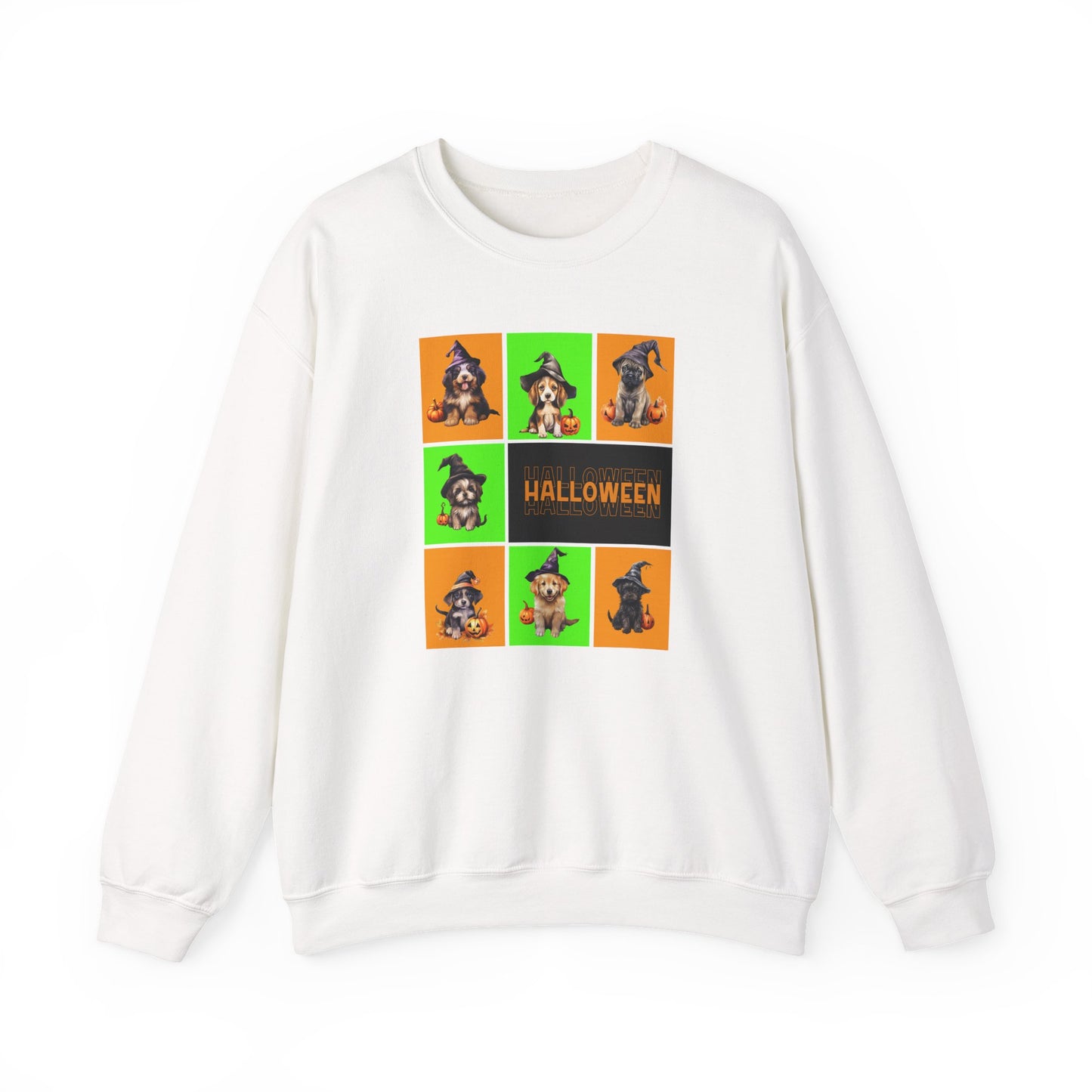 Halloween - Witch Puppies crew neck sweatshirt by Lynn Salem Creates