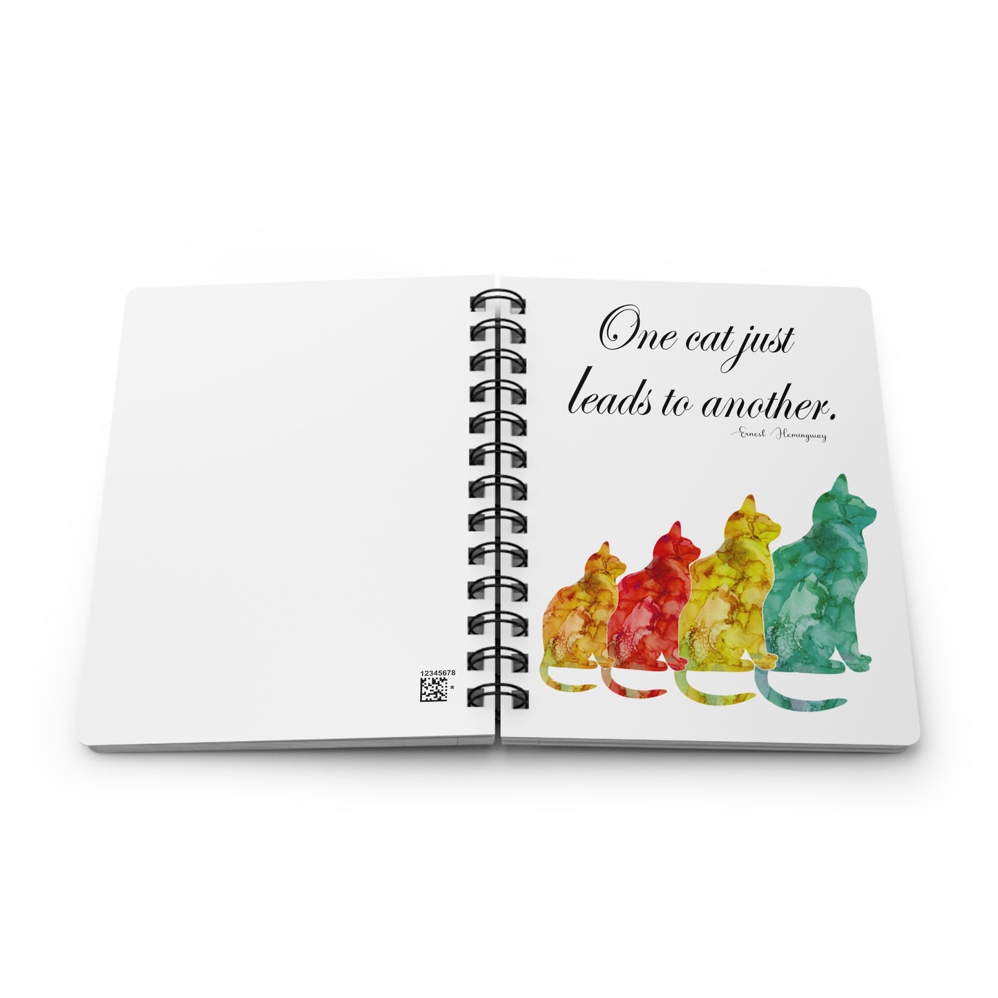 Cats Spiral Journal by Lynn Salem Creates