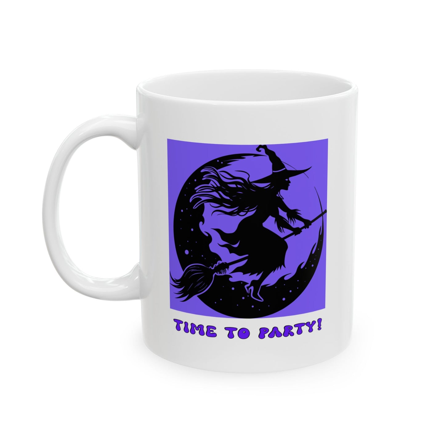 Ceramic Mug, (11oz, 15oz) - Halloween - Time To Party! by Lynn Salem Creates