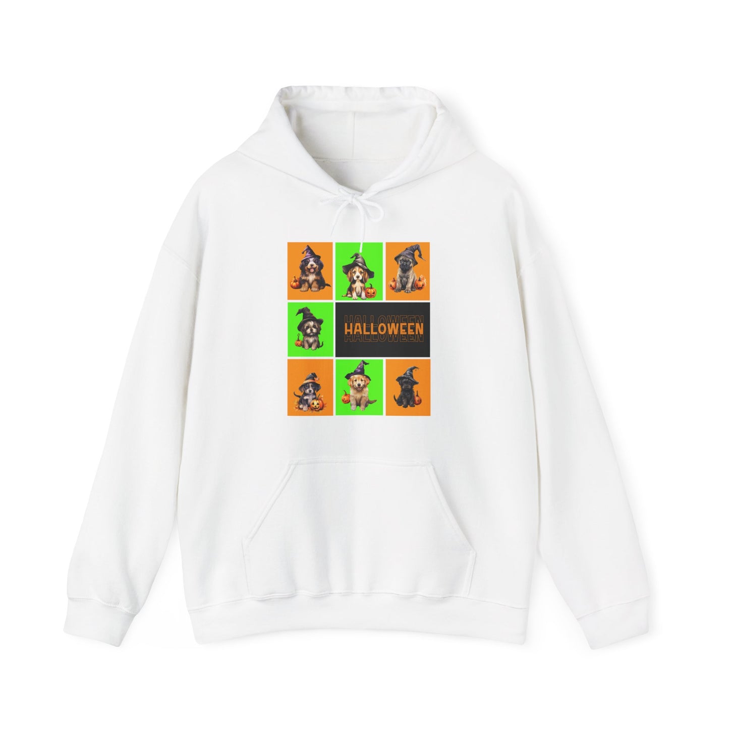Hooded Sweatshirt - Halloween - Witch Puppies by Lynn Salem Creates