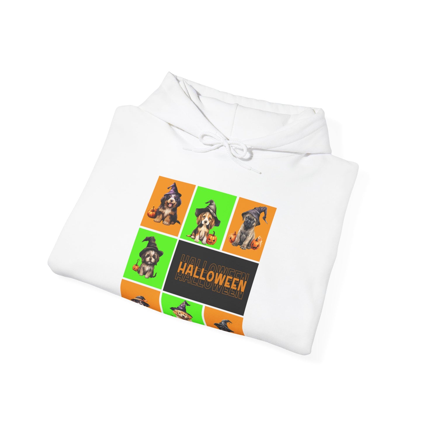 Hooded Sweatshirt - Halloween - Witch Puppies by Lynn Salem Creates