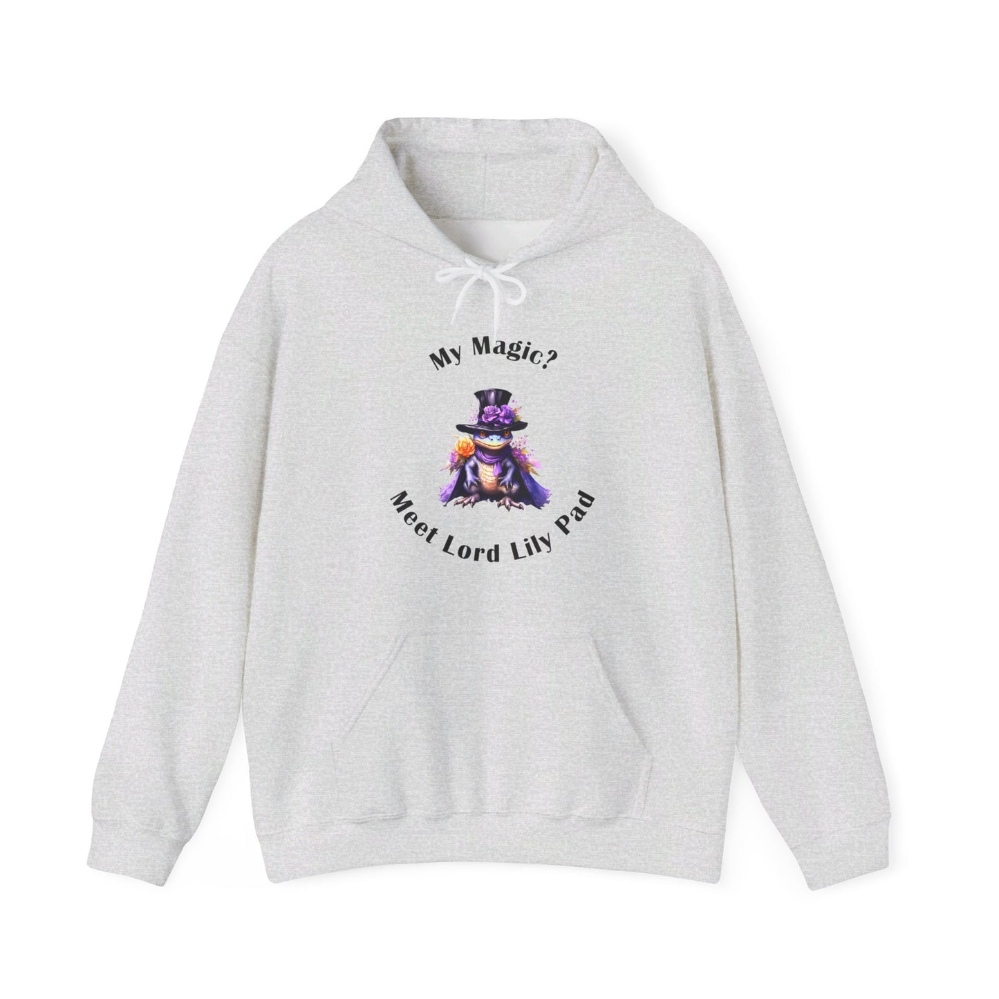 Hooded Sweatshirt-Unisex Heavy Blend™ -Meet Lord Lily Pad by Lynn Salem Creates