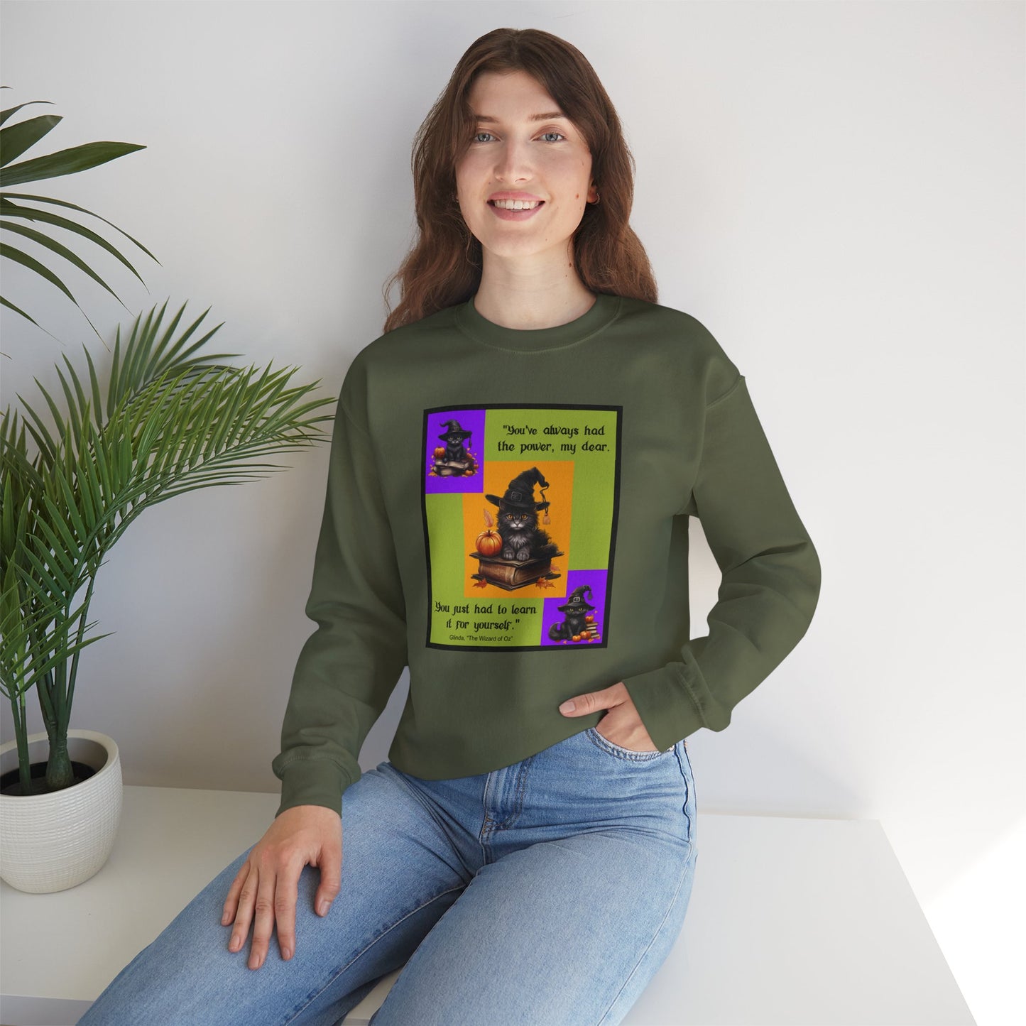 Crewneck Sweatshirt - Halloween - You've Always Had the Power by Lynn Salem Creates