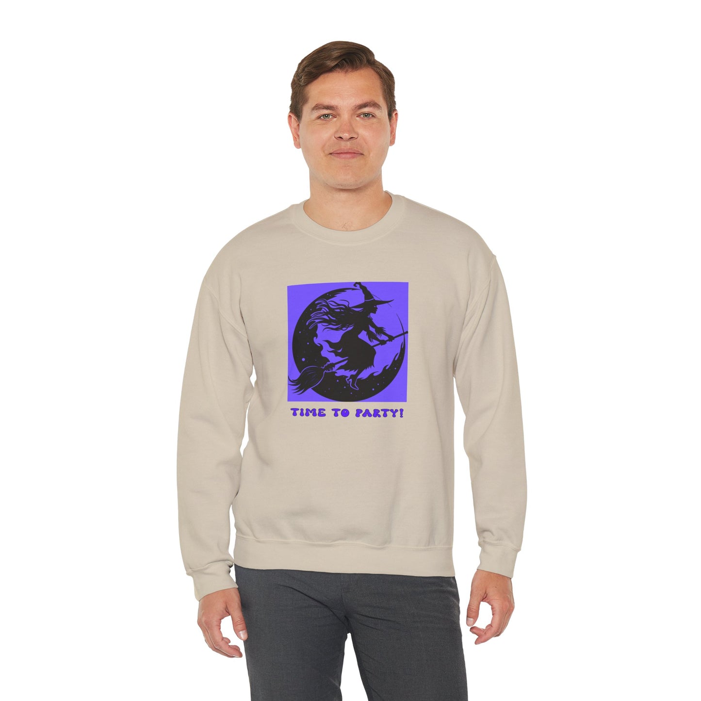 Crewneck Sweatshirt - Halloween - Time To Party by Lynn Salem Creates