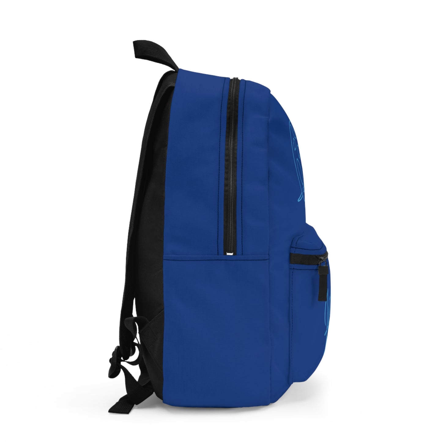 Backpack - Artist Palette and Brush on Blue by Lynn Salem Creates