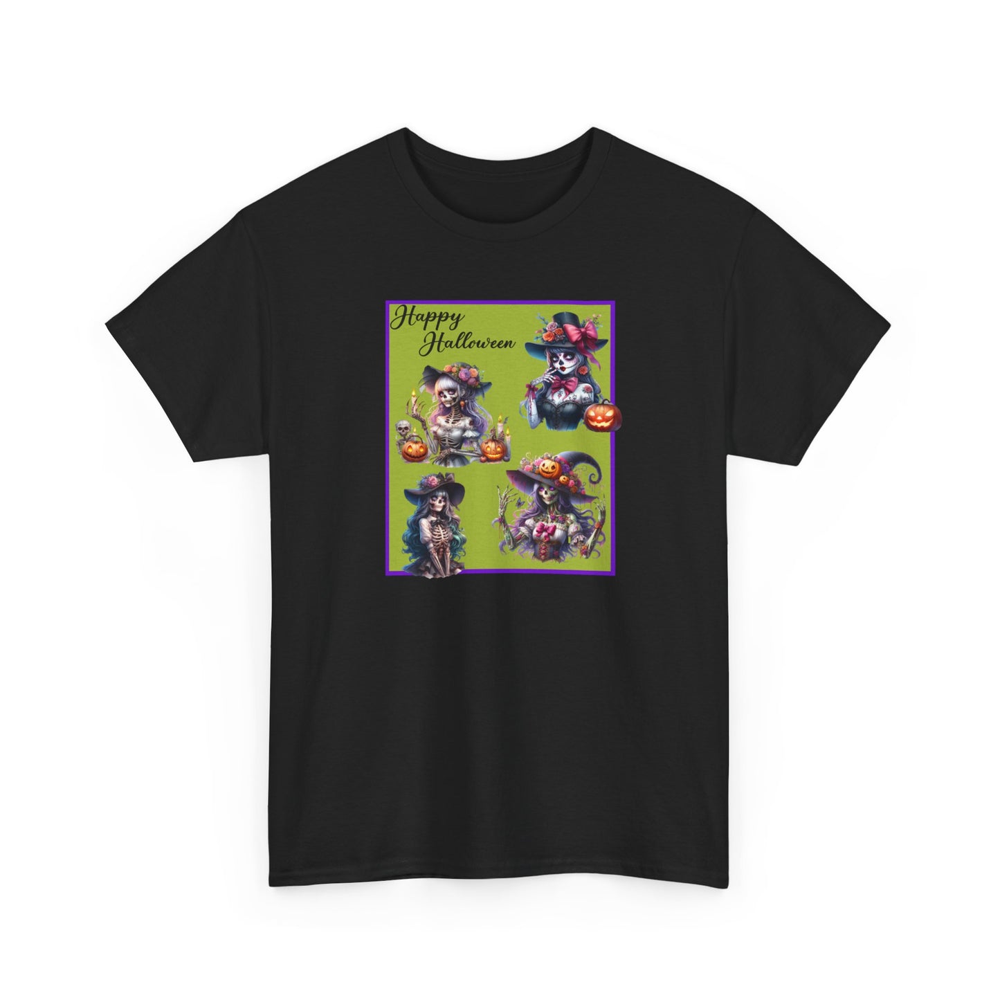 T-Shirt - Halloween - Pretty Lady Skeletons by Lynn Salem Creates