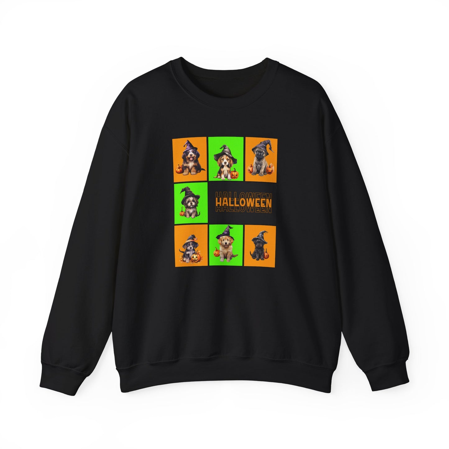 Halloween - Witch Puppies crew neck sweatshirt by Lynn Salem Creates