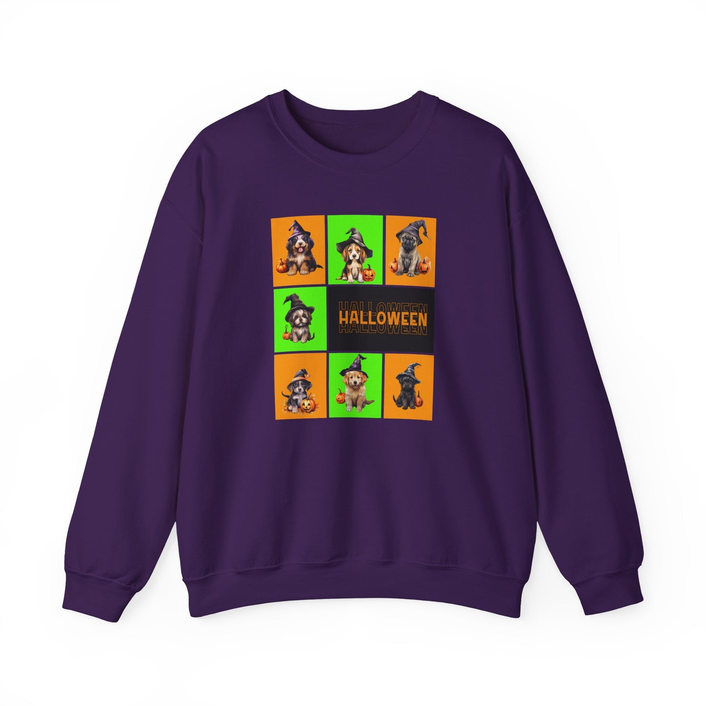 Halloween - Witch Puppies crew neck sweatshirt by Lynn Salem Creates