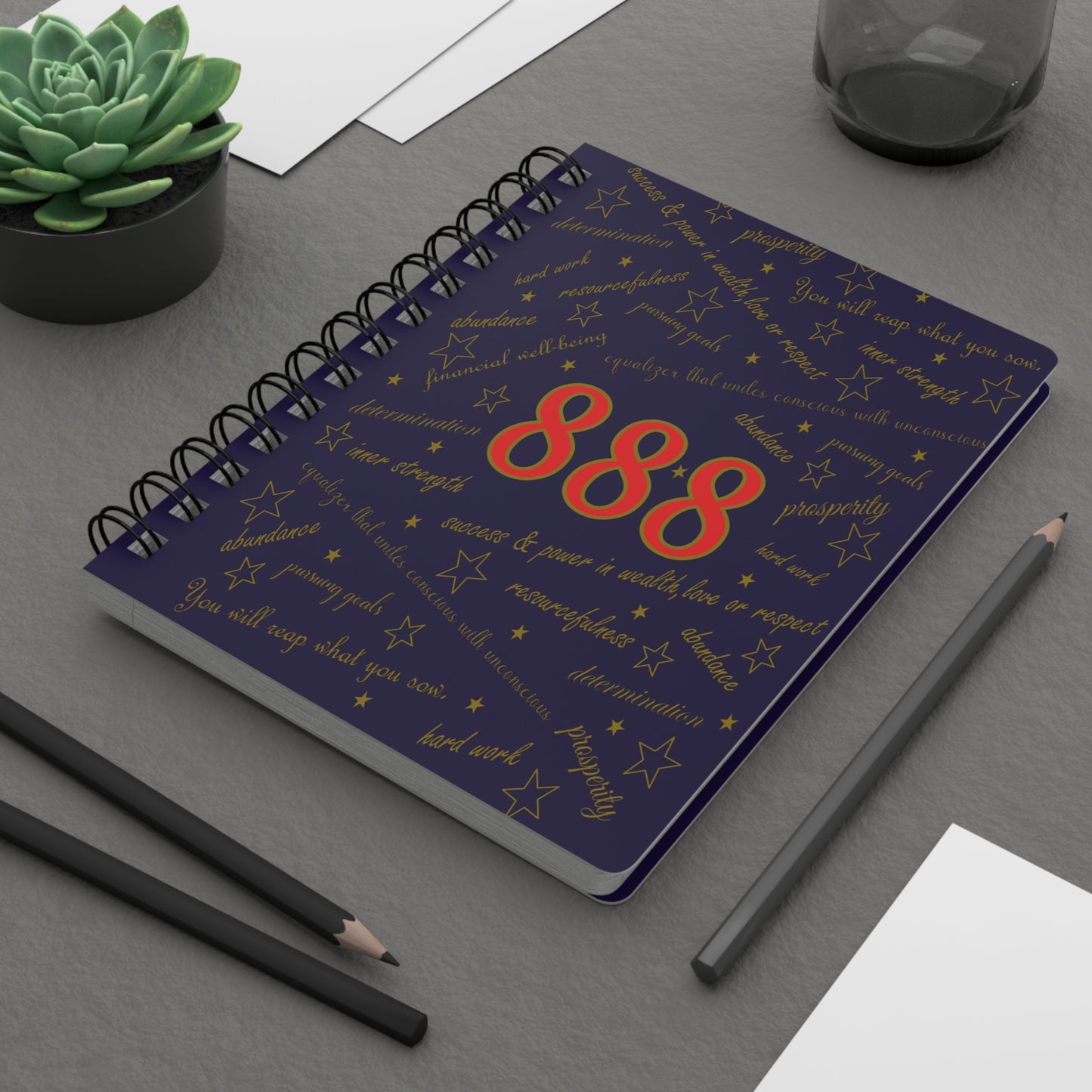 Angel-Spiritual Number 888 Journal by Lynn Salem Creates