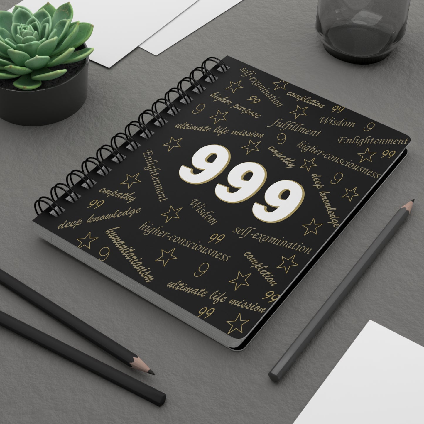 Angel-Spiritual Number 999 Journal by Lynn Salem Creates
