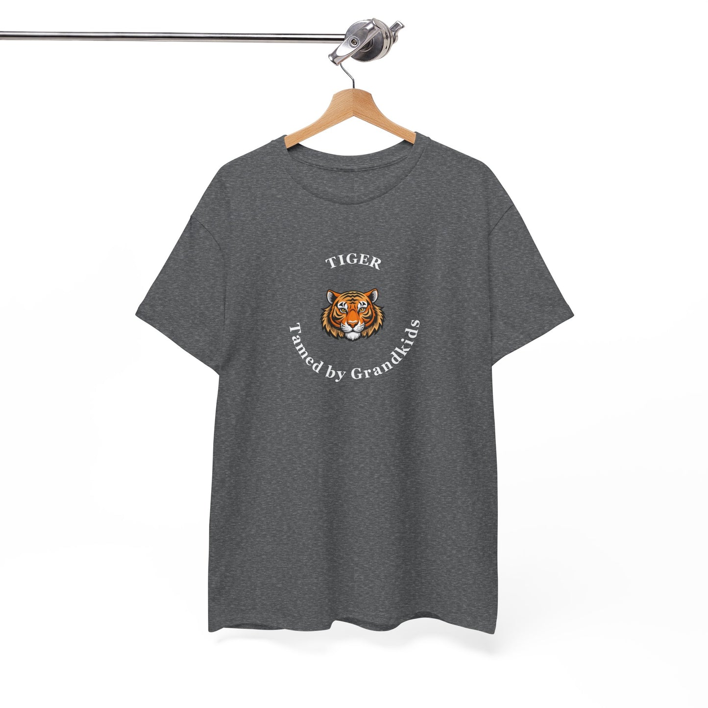 Tech HS - Tiger Tamed by Grandkids (white font) - Men's T-shirt - by Lynn Salem Creates