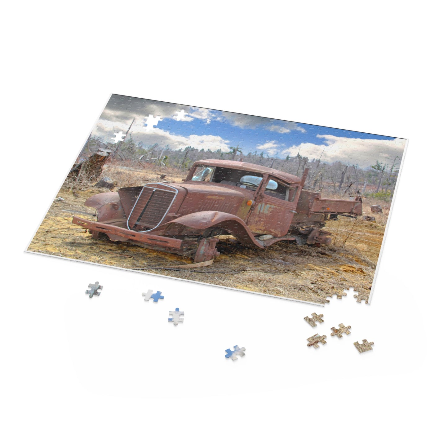 Jigsaw Puzzle - "Rusty Old Truck" (14 x 11 inches, 252pcs or 20 x 16 inches 500pcs) by Lynn Salem Creates