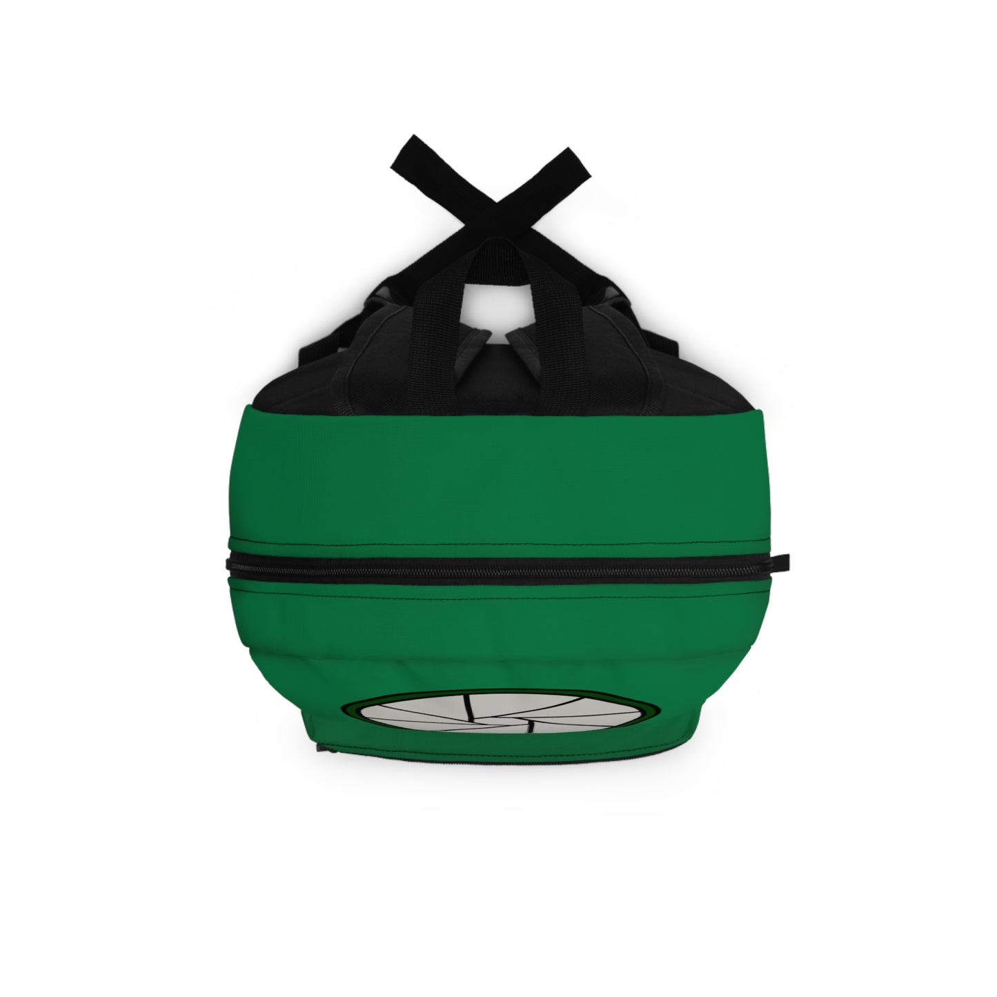 Backpack – Photographer with Camera Shutter on Green by Lynn Salem Creates