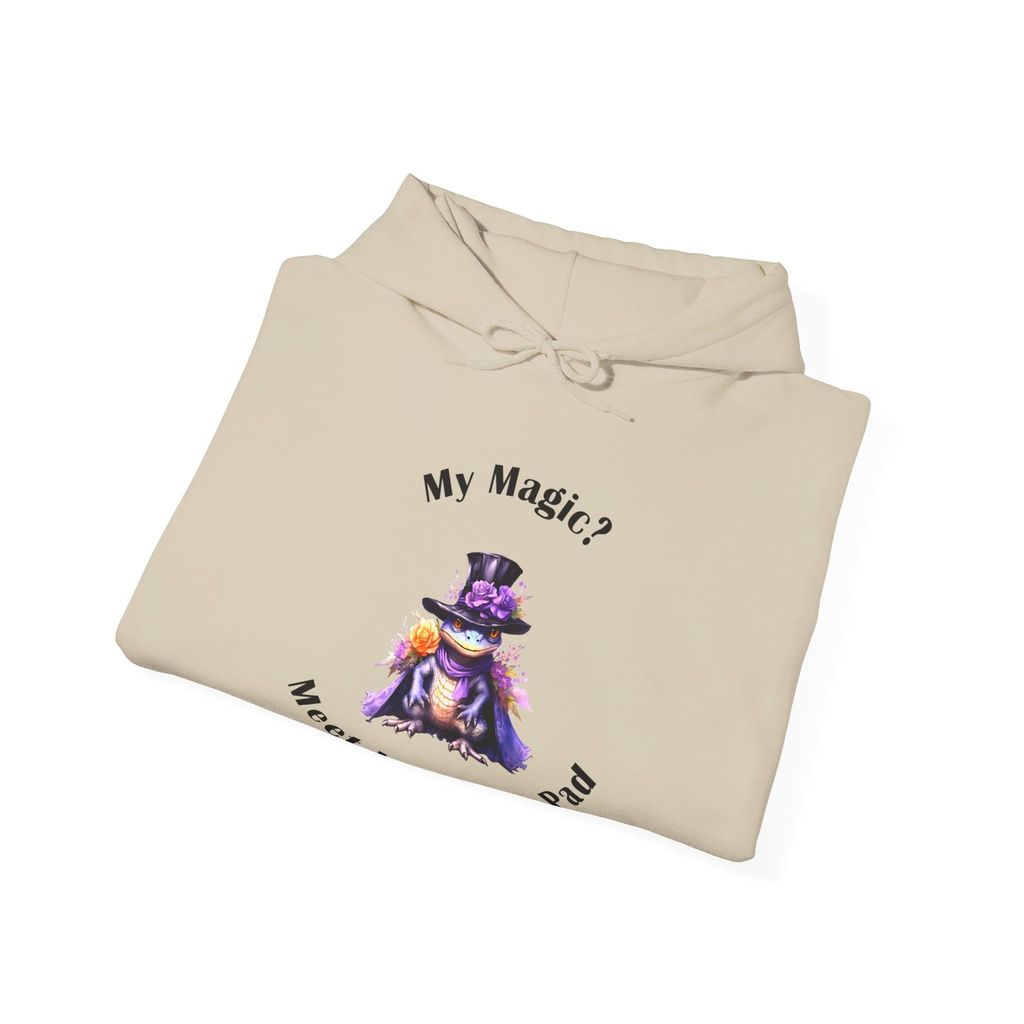 Hooded Sweatshirt-Unisex Heavy Blend™ -Meet Lord Lily Pad by Lynn Salem Creates